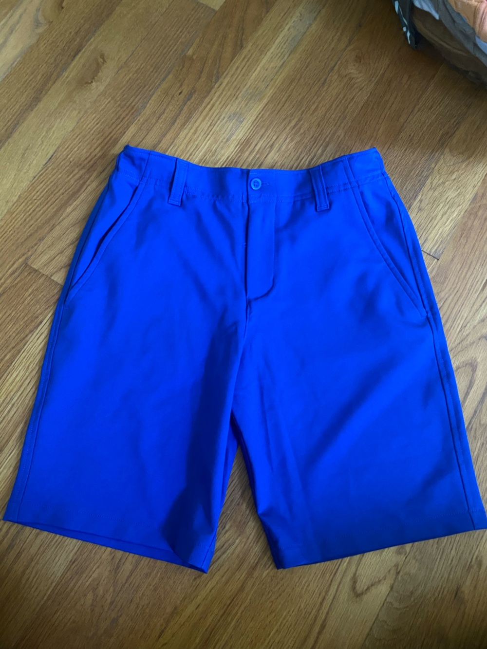 Boys Under Armour Royal Blue Golf Shorts